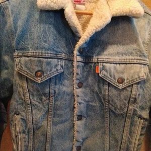 Men's Levis Blue Jean Fleece Jacket